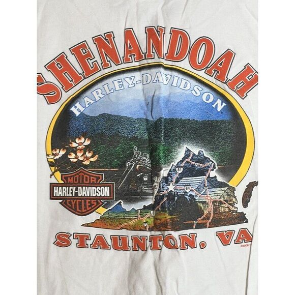 Harley Davidson Mens 2XL Shirt Black Shenandoah Staunton VA.    M3 - Picture 1 of 9